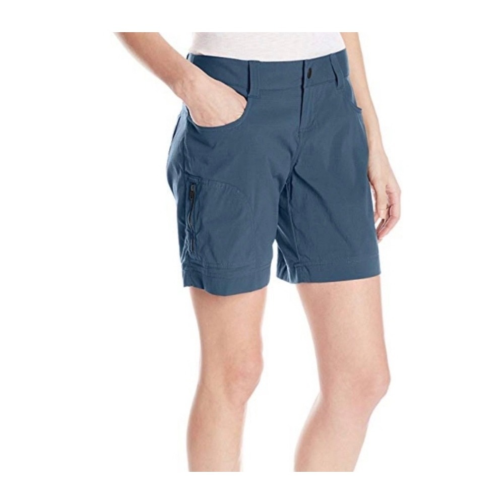Prana Hazel Hiking Outdoor Blue Shorts Athletic Camping Pockets 0
